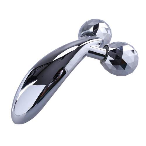 高档瘦脸部神滚轮V脸瘦下巴脸部按摩器双面器按摩仪日本瘦脸器美