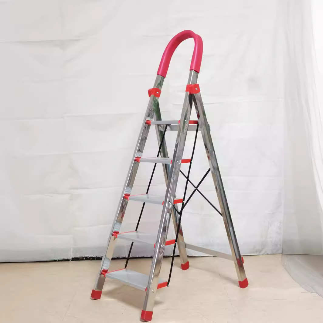 峰瑞单侧梯家用加厚不锈钢伸缩爬梯多功能家用乔迁四五折叠批发