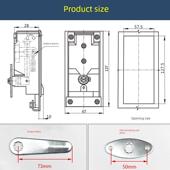 户外箱式 变压器柜门锁电柜门连杆锁配电站箱变锁高低压柜拉杆锁盒