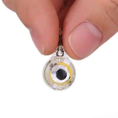 10Pcs Fishing Lure Light Mini Eye Shape Underwater Night