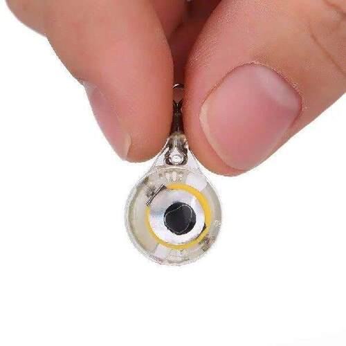 10Pcs Fishing Lure Light Mini Eye Shape Underwater Night