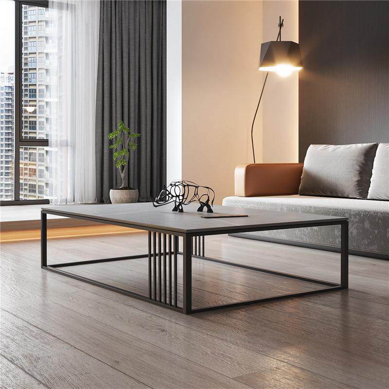 现代简约岩板几茶轻EXJ家用客厅沙发茶桌办公室极奢风岩板简茶几