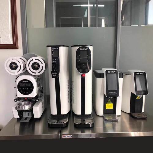 锡克玛SKMA开水机商用蒸汽奶泡机奶茶店一站购果粉果糖机封口机