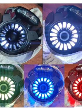 奔达燎LFC700大灯改装天使眼日行灯进气口LED总成摩托幻彩车灯APP