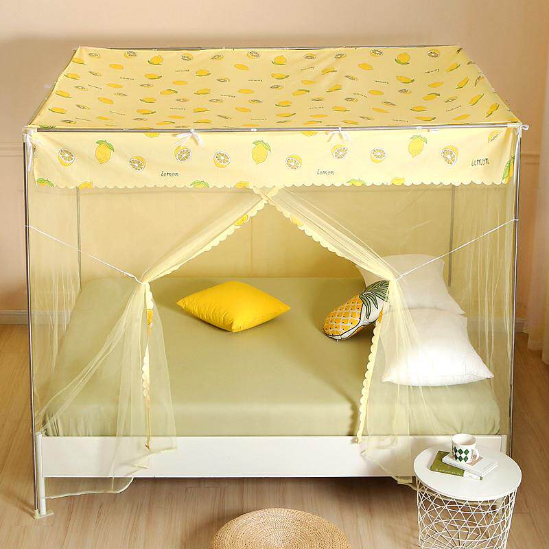 家用蚊帐卧室老式加密加厚防尘顶1.5m大学生宿舍单人床上下铺通用