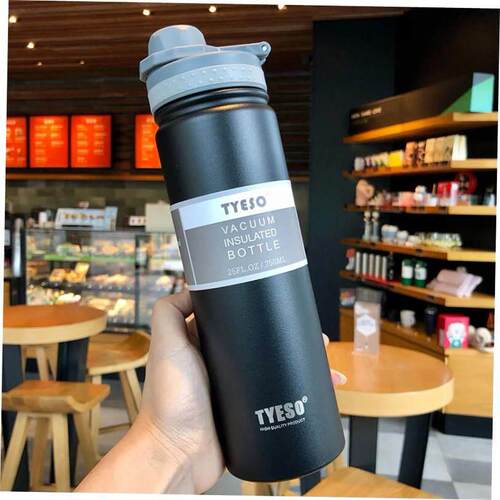 750ML Tyeso Bottle Stainless Steel Vacuum Flask Insulated Wa