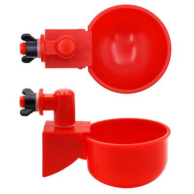 10 Pcs Automatic Poultry Drinker Bowl Chicken Bird Water Cup