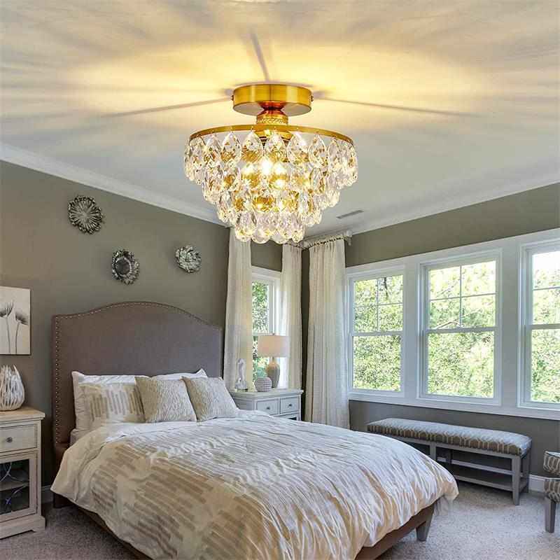 水晶吸顶灯轻奢创意过道楼梯入户玄关餐厅书房顶灯eybe爆款,家装灯饰光源,智能吸顶灯,淘宝优惠券,粉丝福利购,淘宝优惠卷