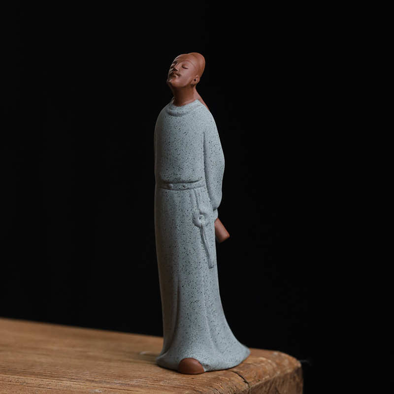 诗仙李白陶瓷历史人物摆件创意新中式博古架盆景茶室软装饰工艺品