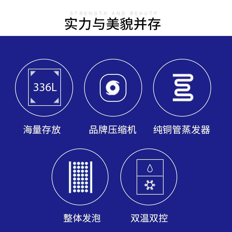 广东星星两门双温冰箱格林斯达冷冻冷藏冰柜Q500E2酒店商用平冷GX