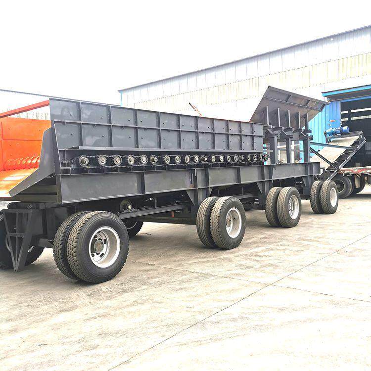 金樽1260型移动式泥石分离机滚轴砂石煤炭分拣筛干湿两用