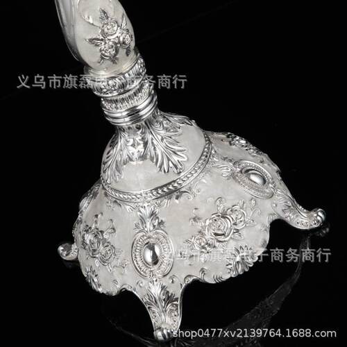 52cm合金三头五头加高金属蜡烛台婚庆结婚酒店KTV餐桌镀银欧式摆