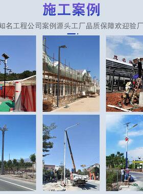 LED花园庭院灯双头太阳能3米草坪园林室户外草地路灯中式花园灯