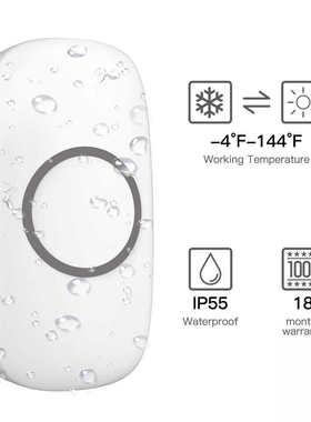 厂家批发Kerui门铃无线家用超远距离叮咚门铃老人无线呼叫器