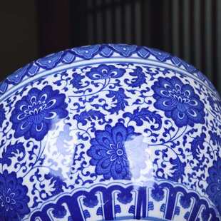 莲荷简约陶瓷盆花盆盆养庭院睡大号绿兰花盆阳台萝种菜碗家用花盆