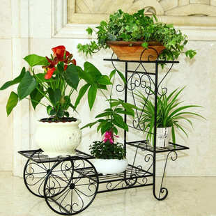 花架子多层室内家用阳台架铁艺客厅盆栽绿植花盆落地式绿萝