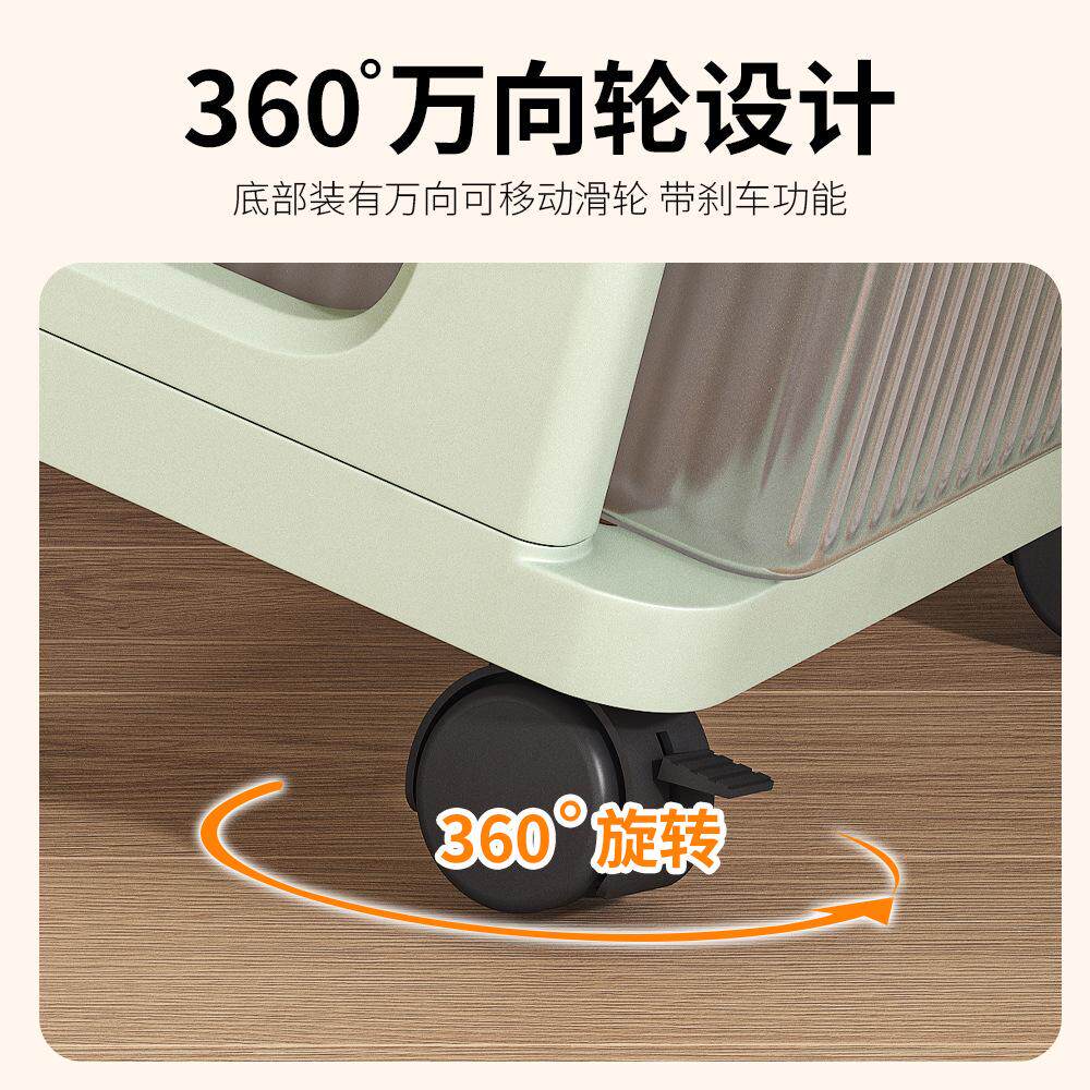 可移动小推车抽屉书桌收纳置物架
