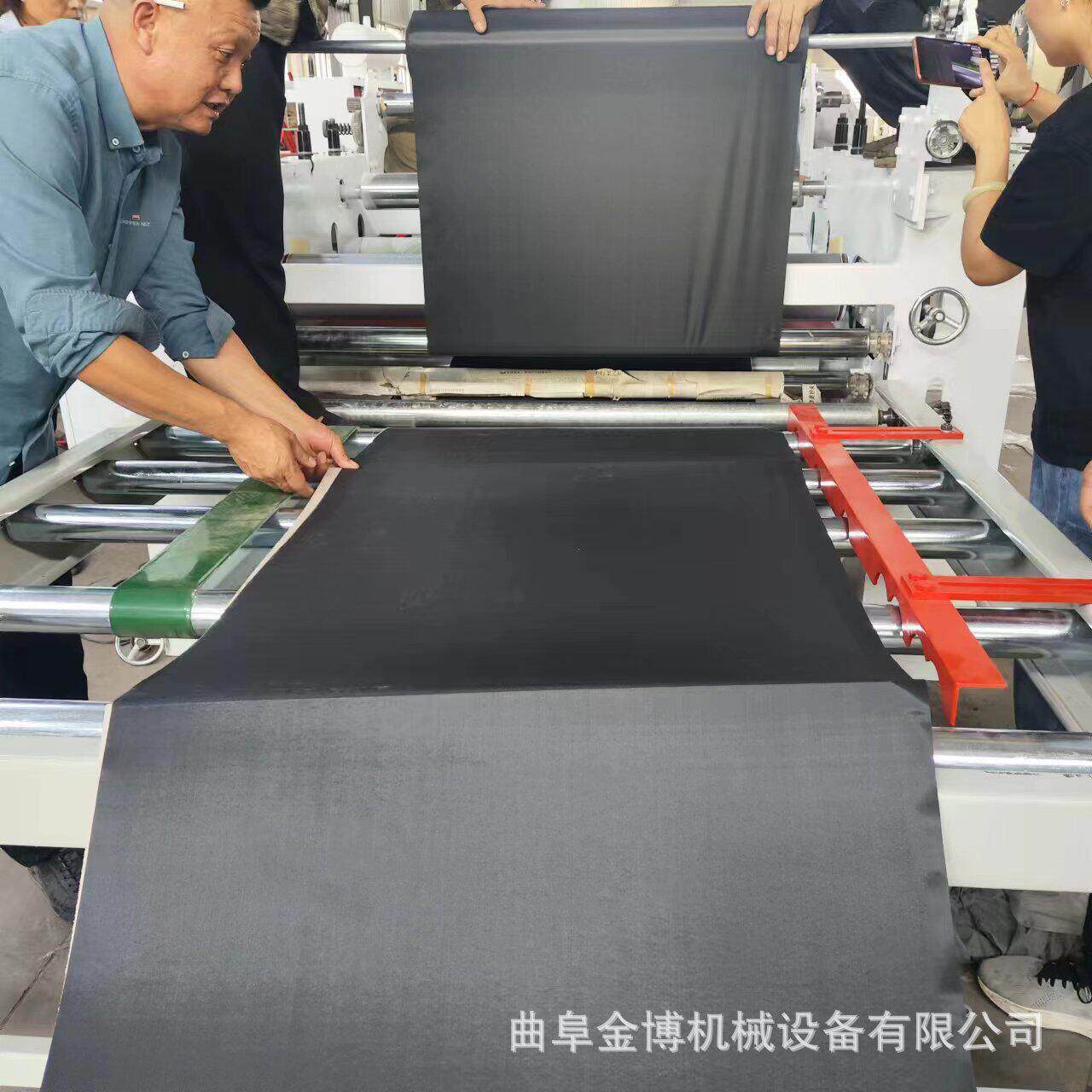 双面铝箔复合机 加热辊加热复合免涂胶鞋材橡塑eva泡棉平贴机