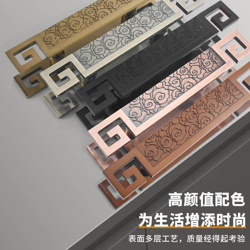 玻门璃仿古铜新拉手中式大门扶手性定制酒店包厢门拉门大个把手