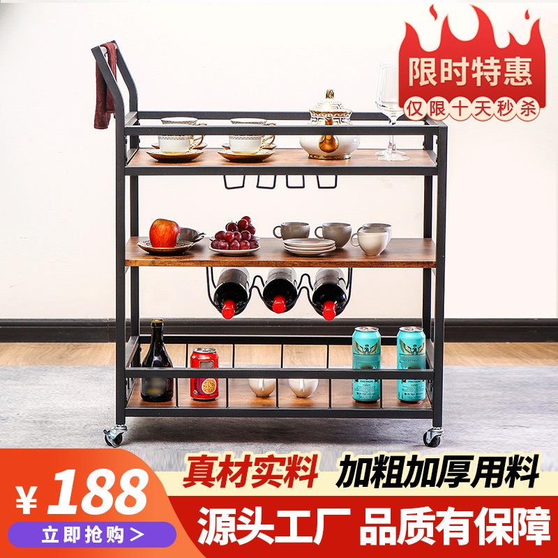 不锈钢餐车手推车餐厅酒吧中古小推车酒店餐车酒水车移动送餐车
