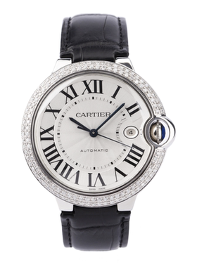 [9.5新]卡地亚W69016Z4外圈后镶钻自动机械男士手表二手正品