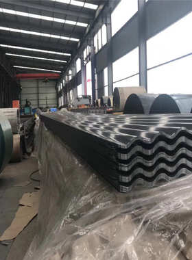 彩铝瓦3004铝镁锰合金瓦楞板灰色绿色836型氟碳铝镁锰波纹板