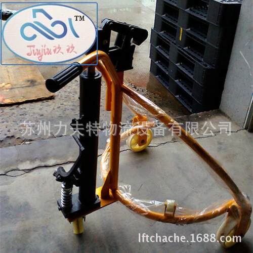 省力200升油桶搬运车脚踩铁桶专用推车手动液压升降圆桶车