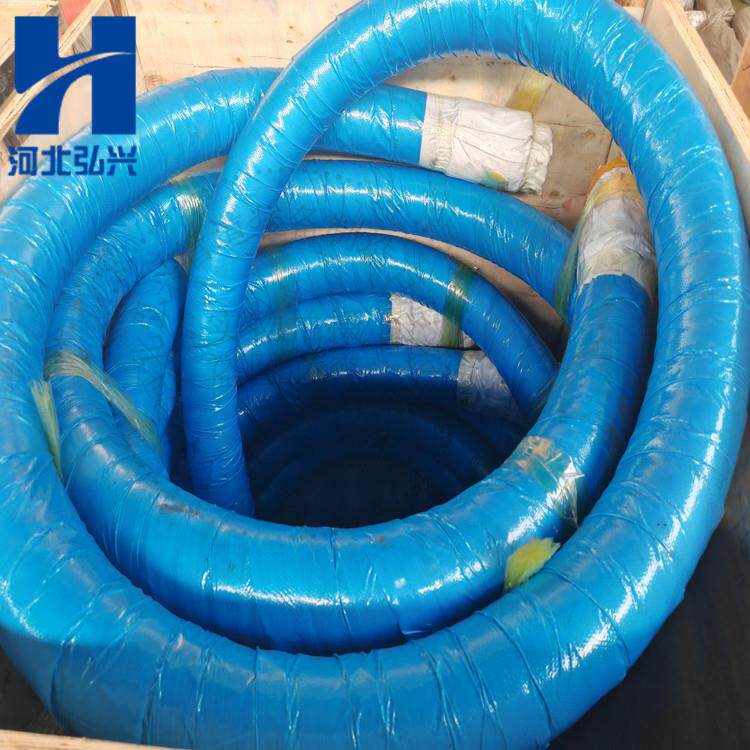 铁建湿喷机末端加强软管DN80*6.1米钢丝橡胶软管4.5米喷浆管图片