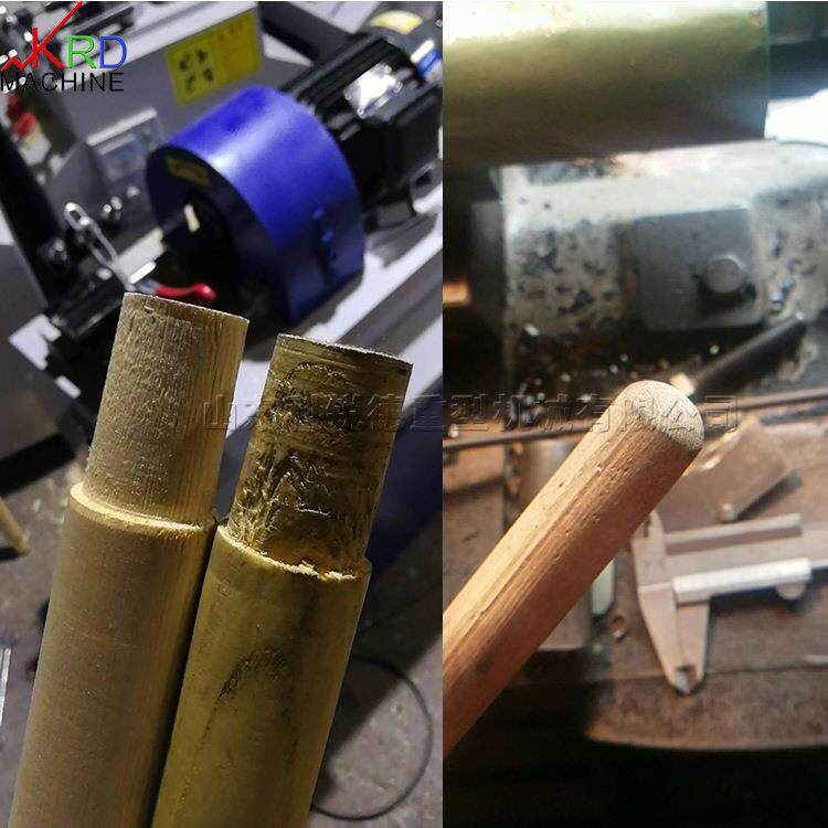 家用拖把杆平尖机 木工锹把杆倒圆机 多用圆木棒端头削尖设备