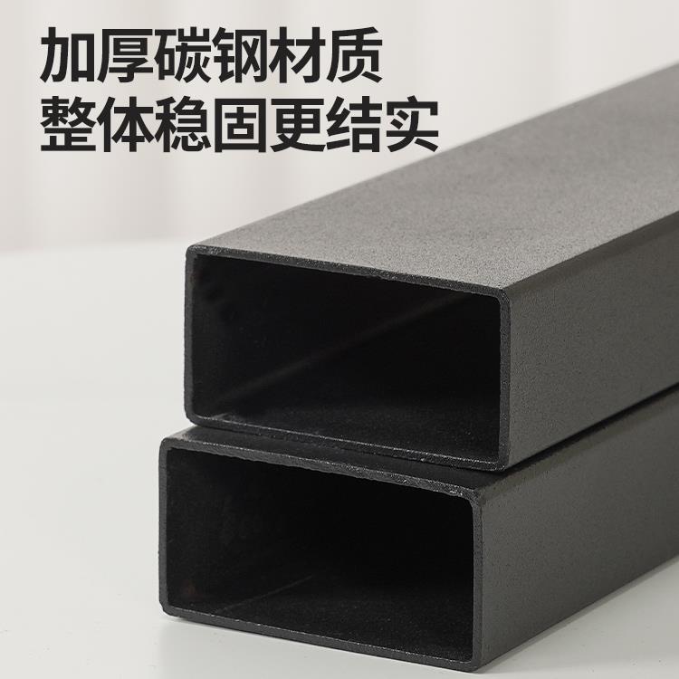 7W简桌脚方型桌腿茶几SOW支板餐桌底约座架轻奢铁艺圆桌架大岩理