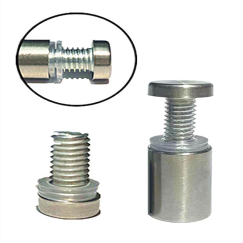 加长丝牙螺杆不锈钢广告钉压克力玻璃镜钉支撑支架装饰螺丝帽钉