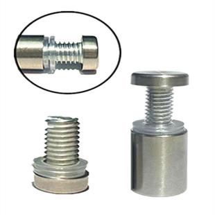 加长丝牙螺杆不锈钢广告钉亚克力玻璃镜钉支撑支架装饰螺丝帽钉