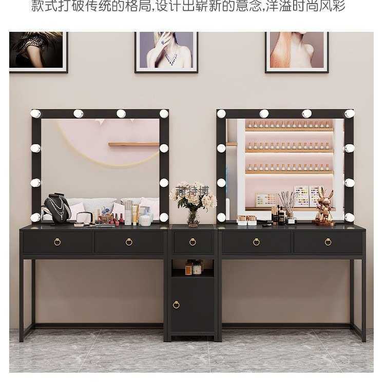 网红影楼化妆台带灯彩妆婚纱店梳妆台化妆师专用院专用化妆桌,住宅家具,梳妆台/桌,淘宝优惠券,粉丝福利购,淘宝优惠卷