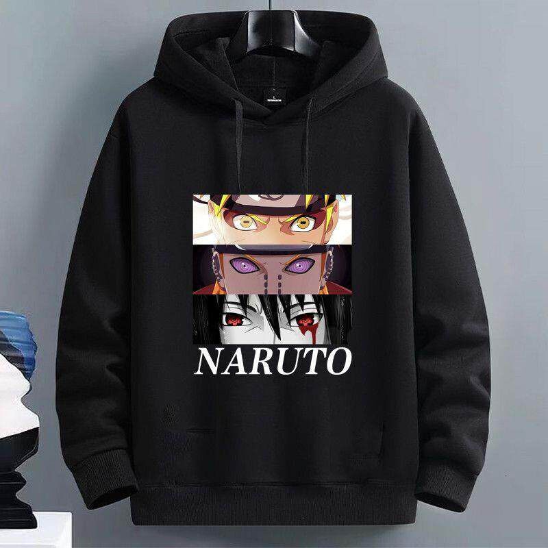 火影忍者春秋季薄款连帽卫衣男士学生长袖外套ins百搭潮流上衣服