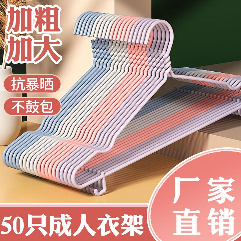 衣架加厚加粗家用衣挂大号无痕儿童晾衣服架带挂钩衣撑宿舍用学生