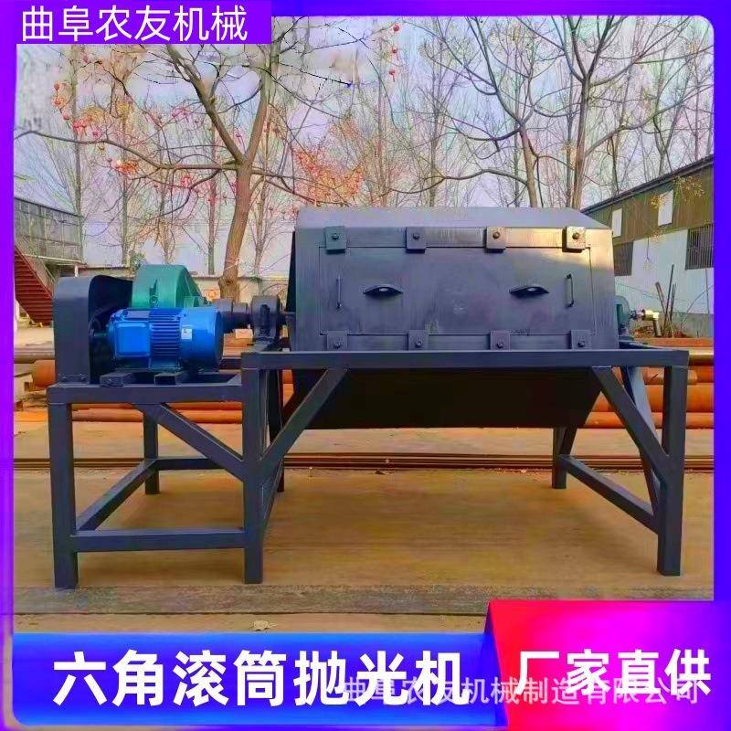 聚氨酯内衬滚筒抛光机配件去氧化层干磨机木块去毛刺干磨机厂家图片