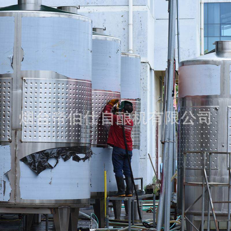大型304不锈钢罐发酵罐葡萄酒罐储酒罐可控温酒厂酿酒设备帝伯仕