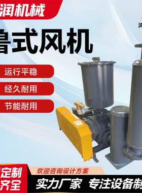 鲁式鼓风机养殖增氧龙铁风机负压低噪音真空泵气力输送鲁式风机
