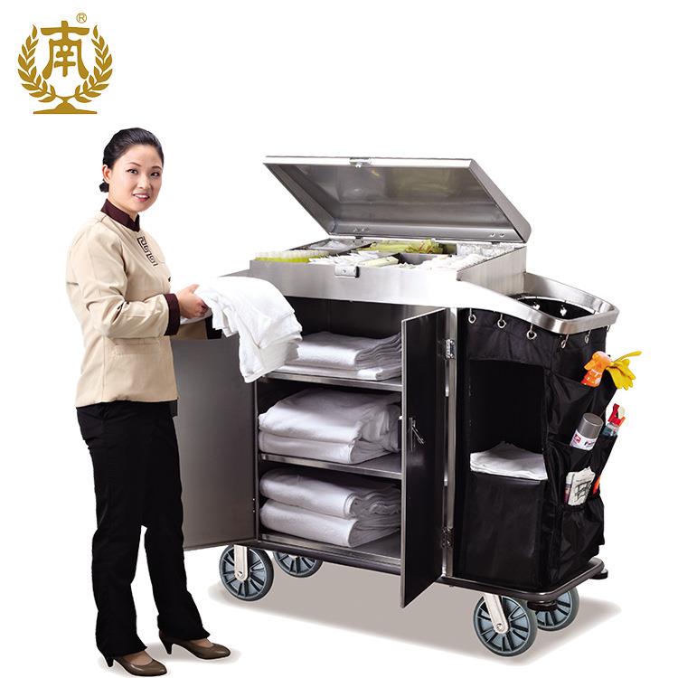 广州南方C-38B酒店客房服务车酒店用品客房不锈钢布草车房口车