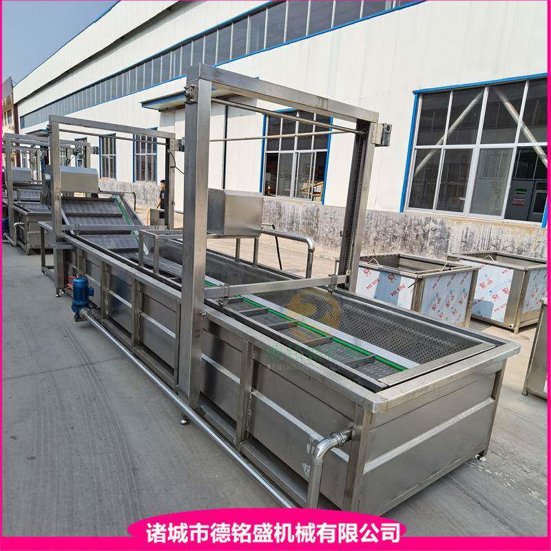 冰冻鸡腿软化解冻线 鸡爪解冻油炸流水线 蔬菜类气泡清洗机