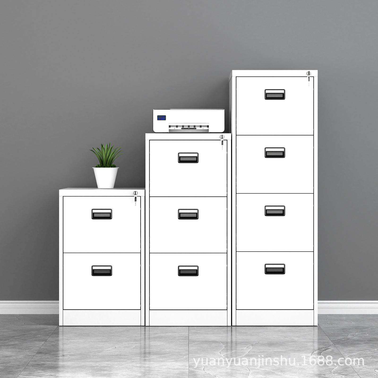 厂家直销办公室文件柜A4档案挂捞资料宽抽屉柜矮柜办公铁皮柜卡箱