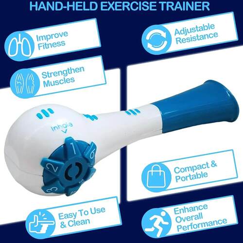 Breathing Trainer Resistance Handheld Lung Expansion Trainin