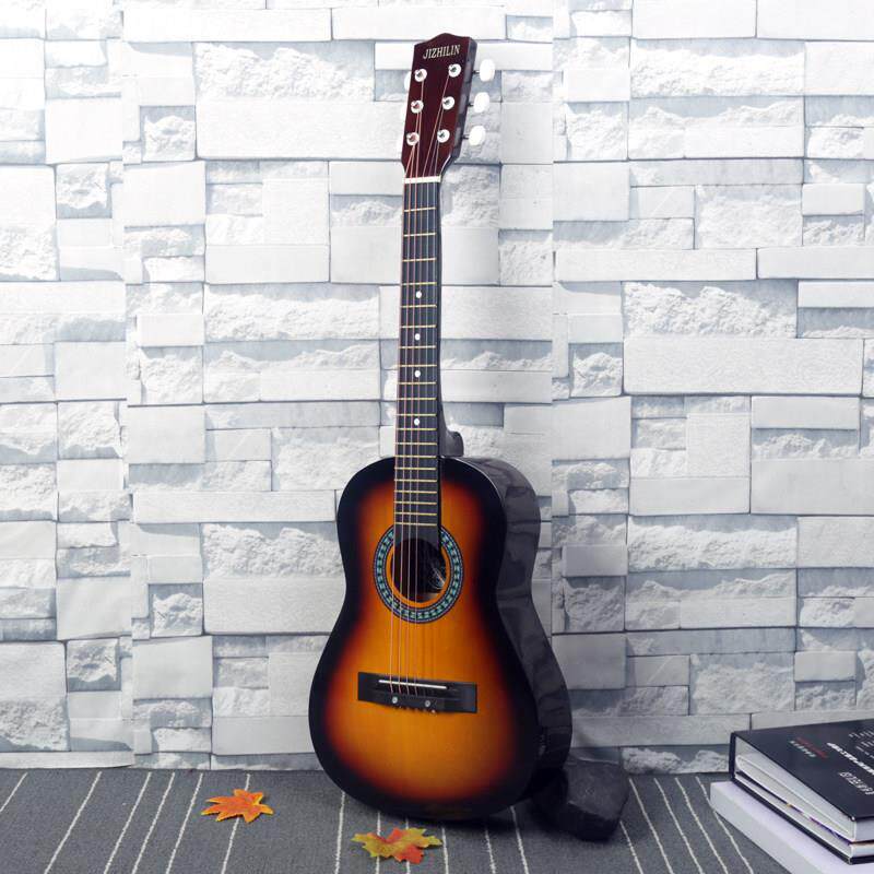 高档0儿童学寸生初学民谣木吉手他36寸新练习琴复古圆角乐3器送全