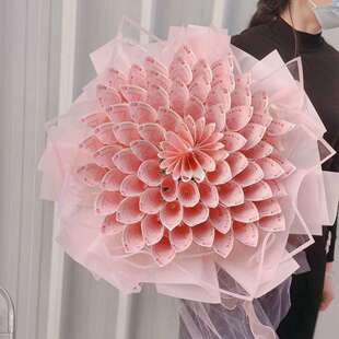 有钱花束diy材料包全套现金可以放钱人民币生日礼物自制手工真钱