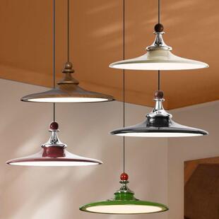 中古风20艺25新款 奶餐油689飞碟创意吧台术吊灯具餐厅摇 桌灯法式
