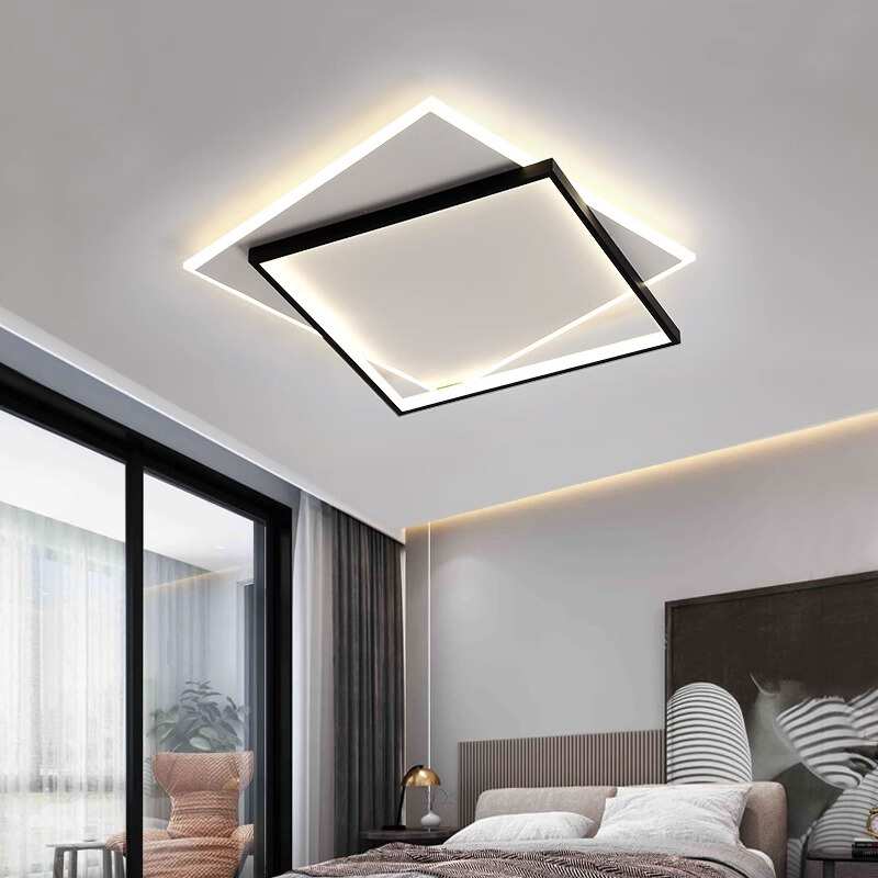客厅灯长方形LED吸顶灯艺术卧室灯北欧简约现代大气灯具大全套餐