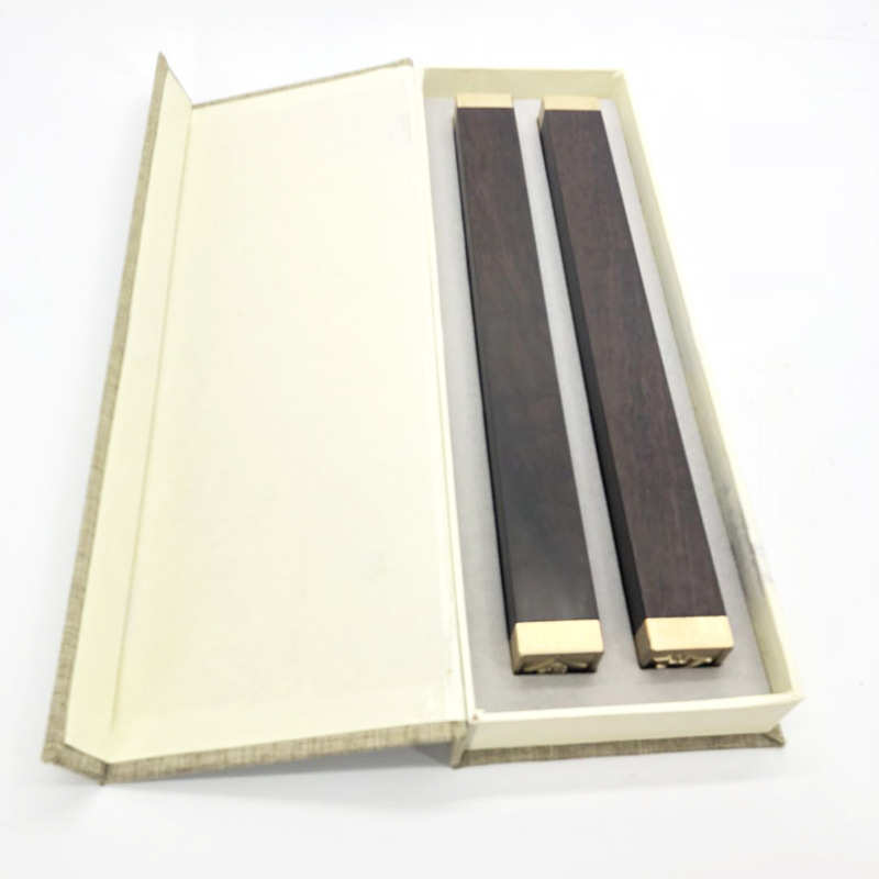 厂家定制红木镇尺文房用品书房用品黑檀实木镇尺紫光檀铜镇尺镇纸