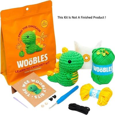 Beginner DIY Set Crochet Kit with Crochet Hooks Yarn Set