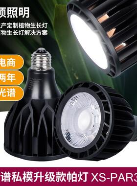 植物补光灯PAR38私模全光谱家居绿植上色灯块根蕨类植物灯
