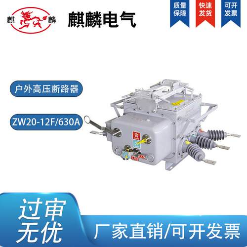 麒麟直流分界开关柱上ZW20-12F/630A-20KA高压断路器真空断路器